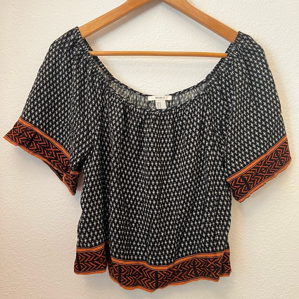 Forever 21 boho loose flow-y top
